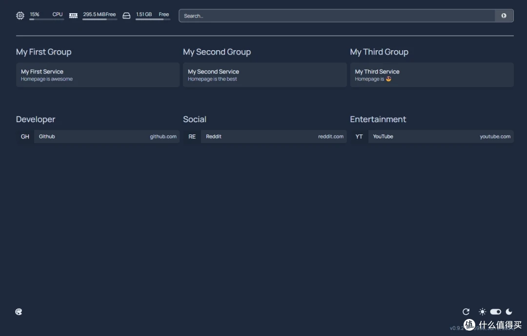 NAS 必备导航页 Homepage 外观简约但功能丰富